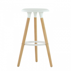 Барный стул Barneo N-19 Modern интерьерный белый в Березниках - berezniki.mebel24.online | фото