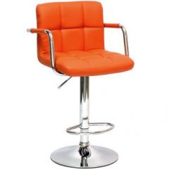 Барный стул Barneo N-69 Kruger Arm Оранжевый в Березниках - berezniki.mebel24.online | фото 1