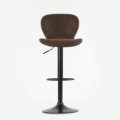 Барный стул Barneo N-86 Time / Black / VPU Brown Vintage коричневый винтаж PK970-18 в Березниках - berezniki.mebel24.online | фото 3