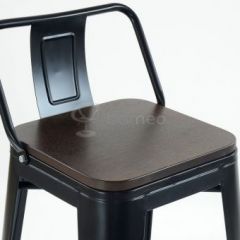 Барный стул N-238 Tolix Wood style Черный в Березниках - berezniki.mebel24.online | фото 3