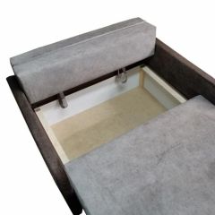 Диван темный Канзас 1.20 с аркой (Канасик) в Березниках - berezniki.mebel24.online | фото 3
