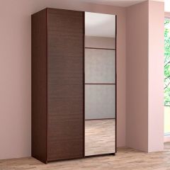 ИННЭС-5 Шкаф-купе 2-х дв. 1400 (1дв. Ф1 - венге, 1дв. Ф2 - зеркало) в Березниках - berezniki.mebel24.online | фото