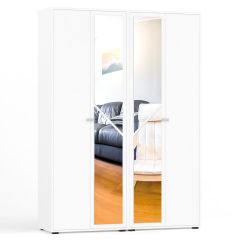 Камелия Шкаф 4-х створчатый, цвет белый, ШхГхВ 160х48х220 см., универсальная сборка, можно использовать как два отдельных шкафа в Березниках - berezniki.mebel24.online | фото