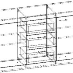 СОНАТА КС-1500 Комод (Дуб сонома/Белый глянец) в Березниках - berezniki.mebel24.online | фото 2