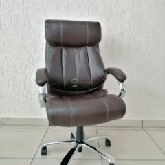 Кресло Barneo K-303 для руководителя (коричневая экокожа) в Березниках - berezniki.mebel24.online | фото