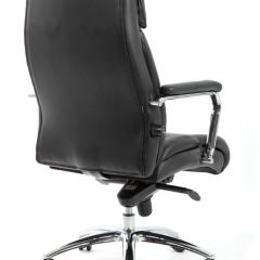 Кресло BRABIX PREMIUM "Phaeton EX-502" (кожа с компаньоном, хром, черное) 530882 в Березниках - berezniki.mebel24.online | фото 4