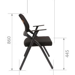 Кресло для посетителей CHAIRMAN NEXX (ткань стандарт черный/сетка DW-01) в Березниках - berezniki.mebel24.online | фото 7