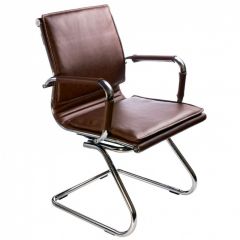 Кресло для посетителя Бюрократ CH-993-Low-V/Brown коричневый в Березниках - berezniki.mebel24.online | фото