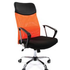Кресло для руководителя CHAIRMAN 610 N (15-21 черный/сетка оранжевый) в Березниках - berezniki.mebel24.online | фото 1
