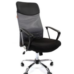 Кресло для руководителя CHAIRMAN 610 N(15-21 черный/сетка серый) в Березниках - berezniki.mebel24.online | фото