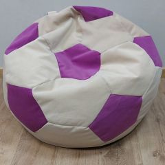 Кресло-мешок Мяч M (Nice Vanilla-Shaggy Fuchsia) в Березниках - berezniki.mebel24.online | фото