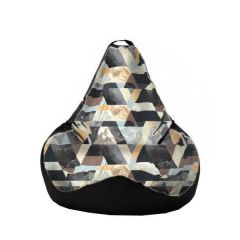 Кресло-мешок XL Snow Brown-Black в Березниках - berezniki.mebel24.online | фото
