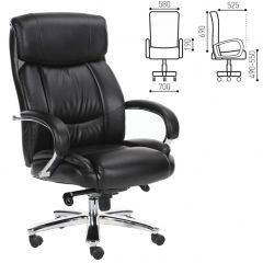 Кресло офисное BRABIX "Direct EX-580" (хром/рециклированная кожа/черное) 531824 в Березниках - berezniki.mebel24.online | фото 1