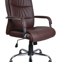 Кресло офисное BRABIX "Space EX-508" (экокожа, хром, коричневое) 531164 в Березниках - berezniki.mebel24.online | фото