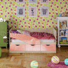 Кровать Бабочки (Розовый металлик) 1600 в Березниках - berezniki.mebel24.online | фото