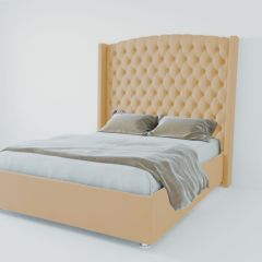 Кровать Берлин ЛЮКС с ПМ 900 (экокожа бежевая) в Березниках - berezniki.mebel24.online | фото 2