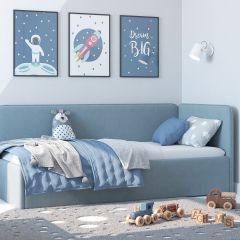 Кровать-диван Leonardo 160*70 (Голубой) в Березниках - berezniki.mebel24.online | фото 5