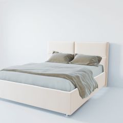 Кровать Корсика с ПМ 1600 (экокожа белая) в Березниках - berezniki.mebel24.online | фото 2