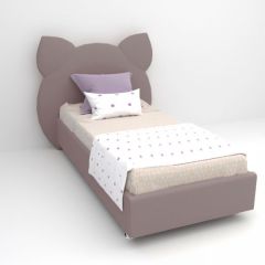 Кровать Котя с ортопедическим основанием 1200 (велюр темно-серый) в Березниках - berezniki.mebel24.online | фото