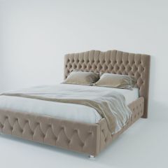 Кровать Нягань с ПМ 800 (велюр серый) в Березниках - berezniki.mebel24.online | фото 2