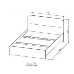 СОФИ СКР1400.1Кровать 1400 в Березниках - berezniki.mebel24.online | фото 2