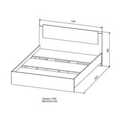 СОФИ СКР1600.1 Кровать 1600 в Березниках - berezniki.mebel24.online | фото 2