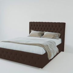Кровать Версаль с ПМ 900 (экокожа коричневая) в Березниках - berezniki.mebel24.online | фото 1