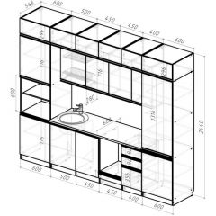 Кухонный гарнитур Адажио люкс 3000 мм в Березниках - berezniki.mebel24.online | фото 2