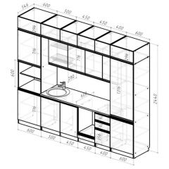 Кухонный гарнитур Лоретта люкс 3000 мм в Березниках - berezniki.mebel24.online | фото 2