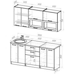 Кухонный гарнитур Паола макси 1800 мм в Березниках - berezniki.mebel24.online | фото 2