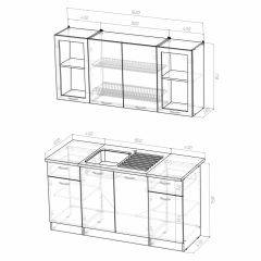 Кухонный гарнитур Сабрина стандарт 1600 в Березниках - berezniki.mebel24.online | фото 3