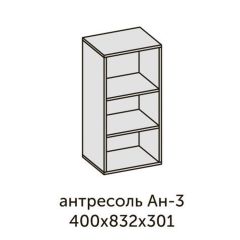 Квадро АН-3 Антресоль (ЛДСП миндаль) в Березниках - berezniki.mebel24.online | фото 2