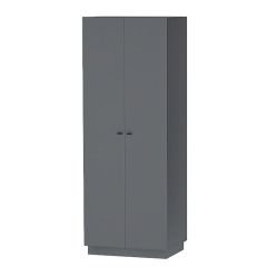 Квадро ШК-1 Шкаф 2дв. (ЛДСП графит) в Березниках - berezniki.mebel24.online | фото