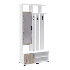Модульная Прихожая Бриз (Белый/ Дуб юкон) в Березниках - berezniki.mebel24.online | фото 2