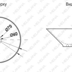 Накладная раковина melana mln-7020-b1+b18 (t4006hb1+b18 ) (сине-черная) в Березниках - berezniki.mebel24.online | фото 2