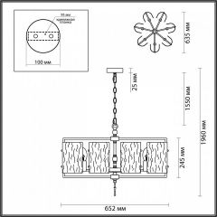 Подвесная люстра Odeon Light Elegante 4878/7 в Березниках - berezniki.mebel24.online | фото 4