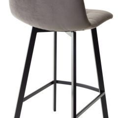 Полубарный стул CHILLI-QB SQUARE графит #14, велюр / черный каркас (H=66cm) М-City в Березниках - berezniki.mebel24.online | фото 2