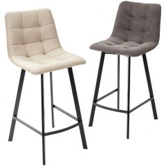 Полубарный стул CHILLI-QB SQUARE графит #14, велюр / черный каркас (H=66cm) М-City в Березниках - berezniki.mebel24.online | фото 5