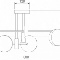 Потолочная люстра Eurosvet Nuvola 70129/6 латунь в Березниках - berezniki.mebel24.online | фото 4