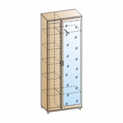 Прихожая Мелисса композиция 1 (Ясень Асахи) в Березниках - berezniki.mebel24.online | фото 2