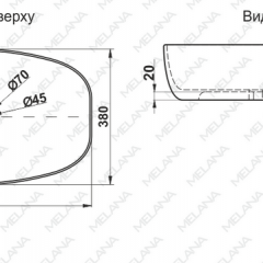 Раковина MELANA MLN-320352 в Березниках - berezniki.mebel24.online | фото 2