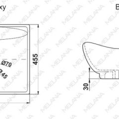 Раковина MELANA MLN-7211 в Березниках - berezniki.mebel24.online | фото 2