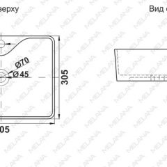 Раковина MELANA MLN-7291X в Березниках - berezniki.mebel24.online | фото 2