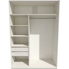 Шкаф-купе 1400 серии SOFT D1+D3+B2+PL1 (2 ящика+1штанга) профиль «Графит» в Березниках - berezniki.mebel24.online | фото 2