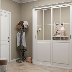 Шкаф-купе 1500 серии NEW CLASSIC K4+K4+B2+PL4 (2 ящика+F обр. штанга) профиль «Капучино» в Березниках - berezniki.mebel24.online | фото