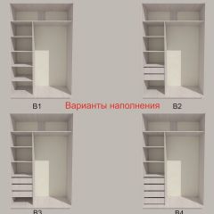 Шкаф-купе 1500 серии SILVER S1+S1+B2+PL2 (2 ящика+1 штанга+1 полка) профиль «Серебро» в Березниках - berezniki.mebel24.online | фото 5