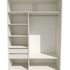 Шкаф-купе 1600 серии SOFT D6+D4+B2+PL2 (2 ящика+1штанга+1 полка) профиль «Капучино» в Березниках - berezniki.mebel24.online | фото 3