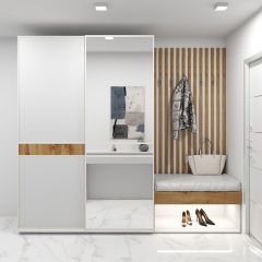 Шкаф-купе 1600 серии SOFT D6+D4+B2+PL2 (2 ящика+1штанга+1 полка) профиль «Капучино» в Березниках - berezniki.mebel24.online | фото