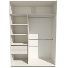 Шкаф-купе 1800 серии SOFT D6+D6+B2+PL3 (2 ящика+2штанги) профиль «Капучино» в Березниках - berezniki.mebel24.online | фото 2