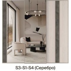 Шкаф-купе 1950 серии SILVER S5+S5+S5 B22+PL4 (по 2 ящика лев/прав+F обр.штанга) профиль «Серебро» в Березниках - berezniki.mebel24.online | фото 9